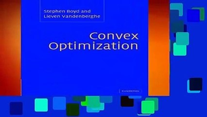 Convex Optimization