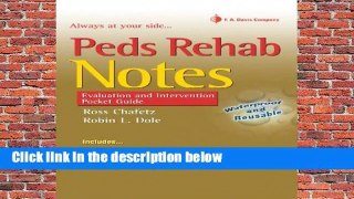 Peds Rehab Notes (Davis s Notes Book)