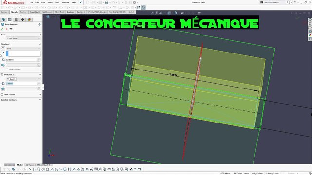 LCM - SOLIDWORKS FRANCAIS – LES FONCTIONS: BOSSAGE / BASE EXTRUSION