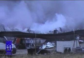 Arde una nave de 4.000 metros en el aeródromo madrileño de Cuatro Vientos