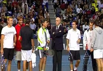 Gimeno recibe el apoyo de la familia del tenis