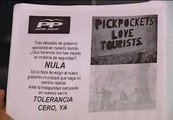 El PP distribuye panfletos alertando de zonas de delincuencia ocupadas por inmigrantes en Barcelona
