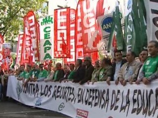 Marcha contra los recortes en la educación