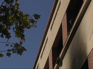 Incendio en una nave abandonada de Barcelona