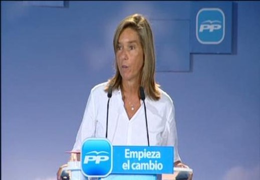 Ana Mato: 'Somos el partido del empleo; el PSOE es el partido del paro'
