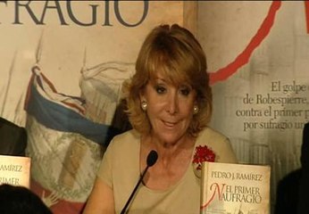 Esperanza Aguirre alerta de que el 15-M esconde la semilla del totalitarismo