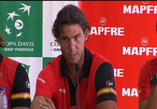 Nadal ya prepara la eliminatoria de la Copa Davis
