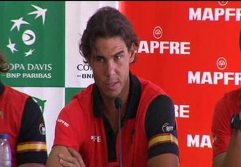 Nadal ya prepara la eliminatoria de la Copa Davis