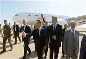 Viaje histórico de Cameron y Sarkozy a Libia