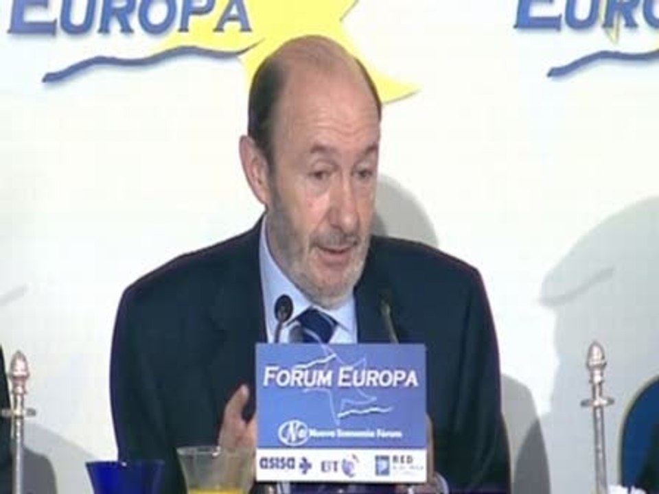 Rubalcaba analiza las palabras de Obama