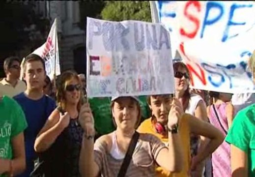 Cacerolada en Madrid contra los recortes en educación