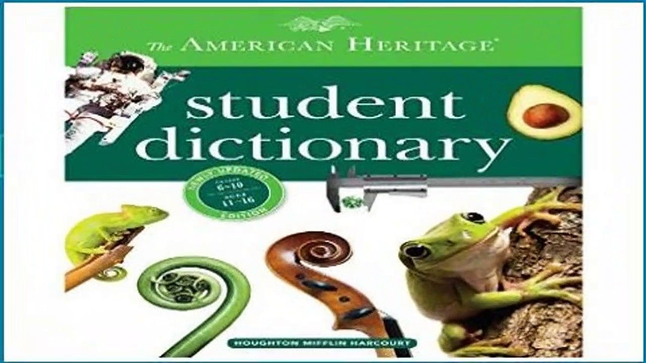 Full E-book The American Heritage Student Dictionary  For Full