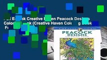 Full E-book Creative Haven Peacock Designs Coloring Book (Creative Haven Coloring Books)  For Online