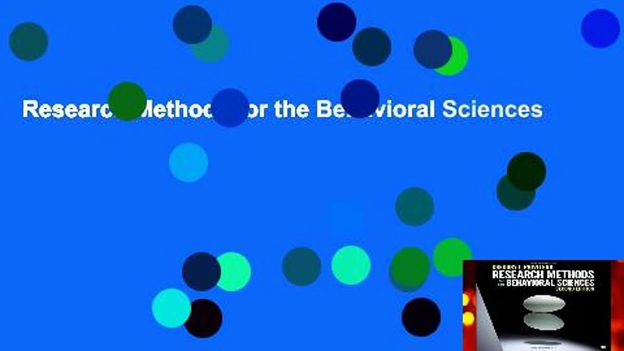 Research Methods for the Behavioral Sciences