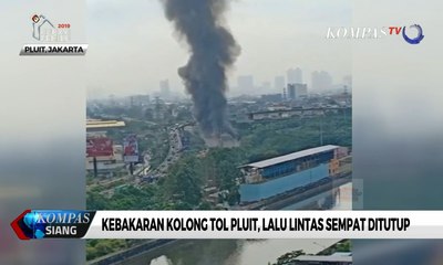 Kebakaran Kolong Tol Pluit, Lalu Lintas Sempat Ditutup