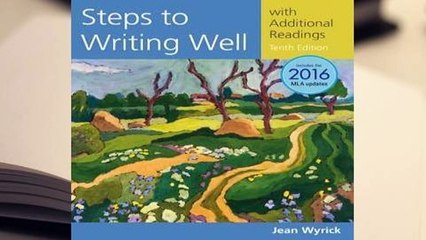 About For Books  Steps to Writing Well with Additional Readings, 2016 MLA Update  Review