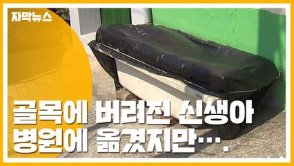 [자막뉴스] 인천 한 주택 골목에 버려진 신생아...결국 숨져 / YTN
