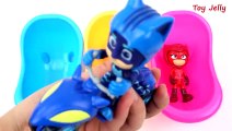 Learn Colors Bubble Gum With Pj Masks Toys Bath Time Finger Family Song HATCHIMALS PAW PATROL Toy