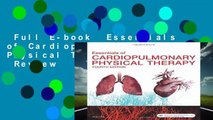Full E-book  Essentials of Cardiopulmonary Physical Therapy, 4e  Review