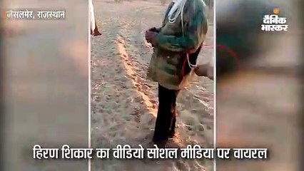 हिरण शिकार का वीडियो सोशल मीडिया पर वायरल