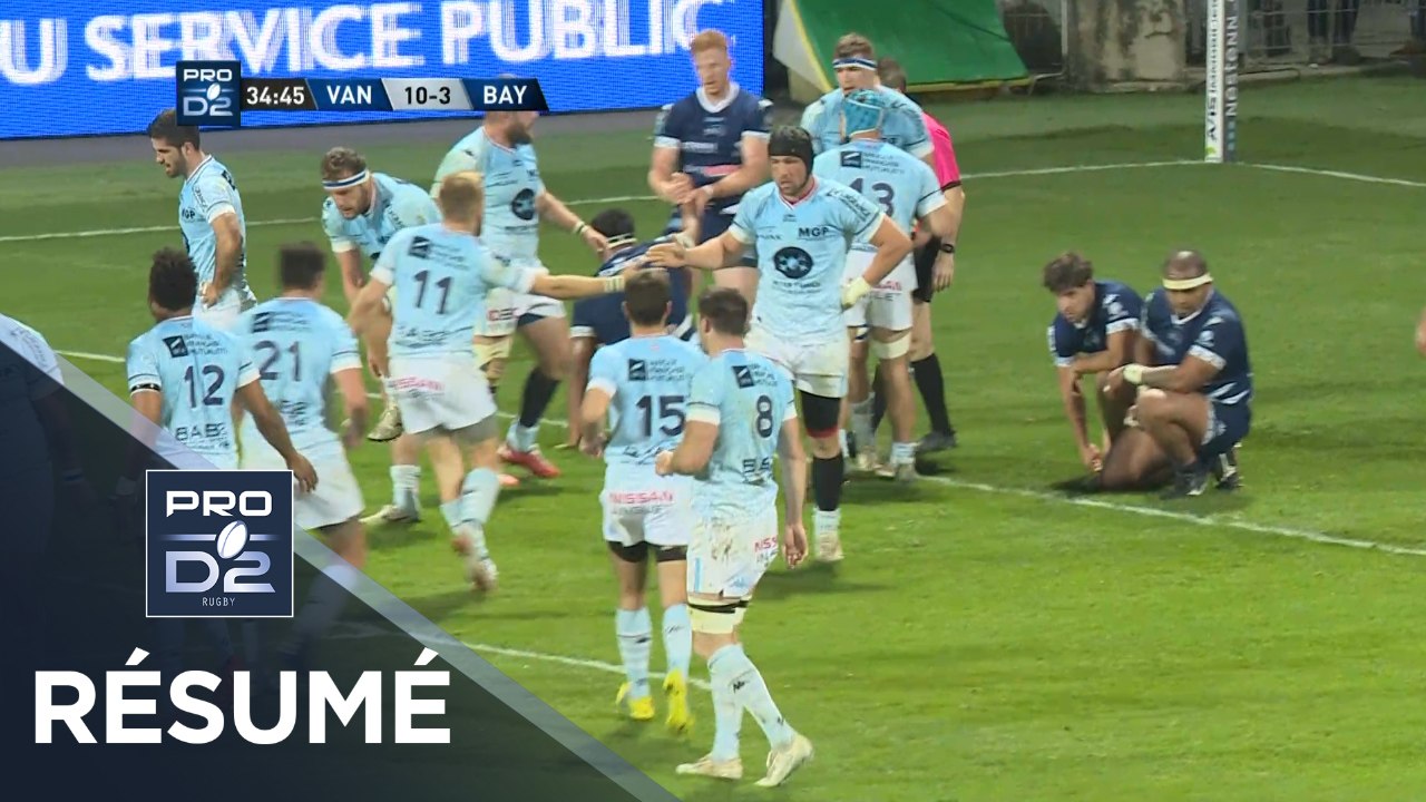 PRO D2 - Résumé Vannes-Bayonne: 23-18 - J26 - S...