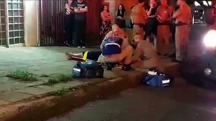 Jovem sofre queda de dez metros de altura