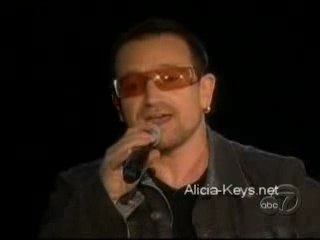 Alicia Keys & Bono (live) Don't give up Africa