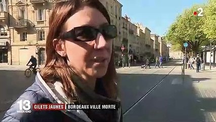 "Gilets jaunes" : Bordeaux, ville morte