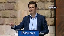 Casado: “Cuando sea presidente no va a haber referéndum ni consultas en Cataluña”