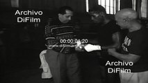 Ismael Laguna trains for the fight with Nicolino Locche 1965