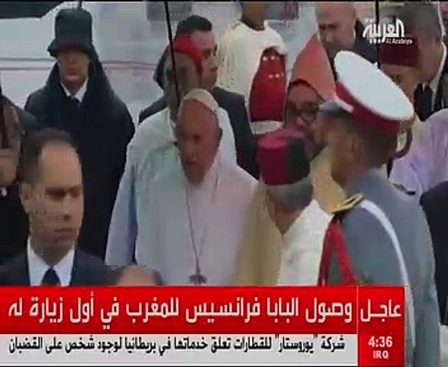 شاهد كيف استقبلت المغرب البابا فرانسيس للمغرب ف...