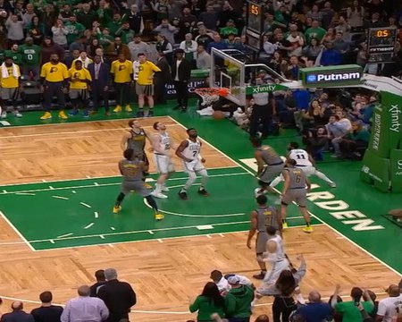 لقطة: كرة سلة: سلة ايرفينغ مع نهاية الوقت تهدي سلتيكس الفوز على بيسرز