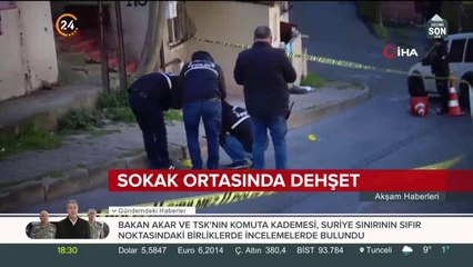 Sokak ortasında dehşet anları kamerada