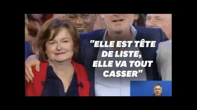 Nathalie Loiseau accueillie par les militants LREM au son de Benjamin Pavard