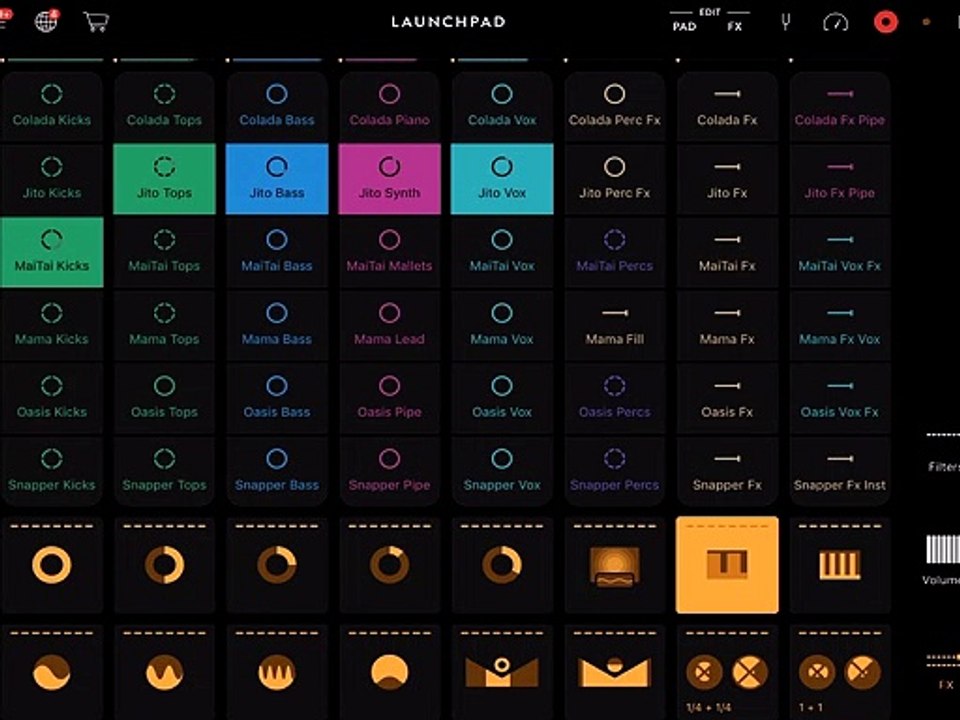 Tropical House mix on Novation LaunchPad
