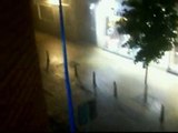 Noche de fuertes tormentas y rayos en Madrid