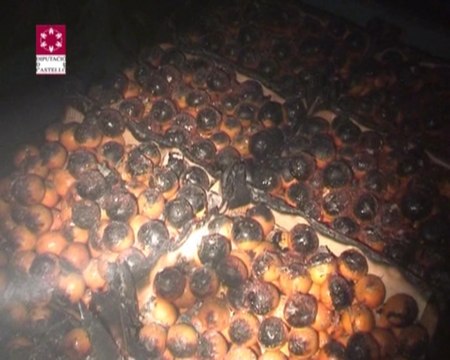 Aparatoso incendio en una nave en Betxí