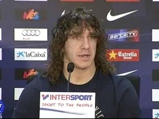 Puyol ve el Barça-Madrid al "50 por ciento"