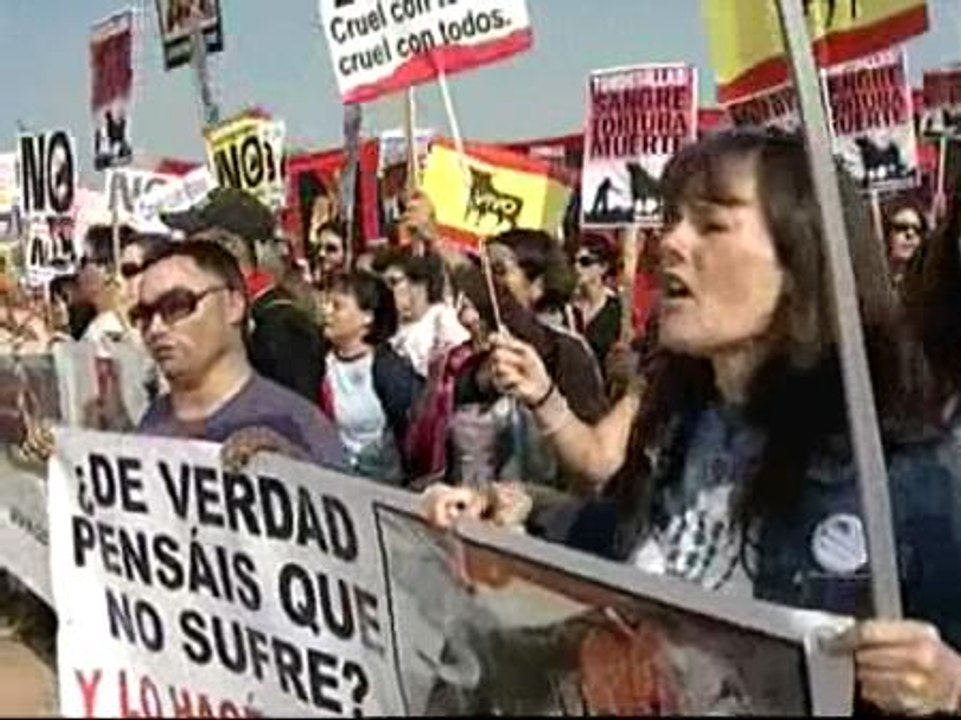 La voz de cientos de manifestantes contra el Toro de la Vega desplazada