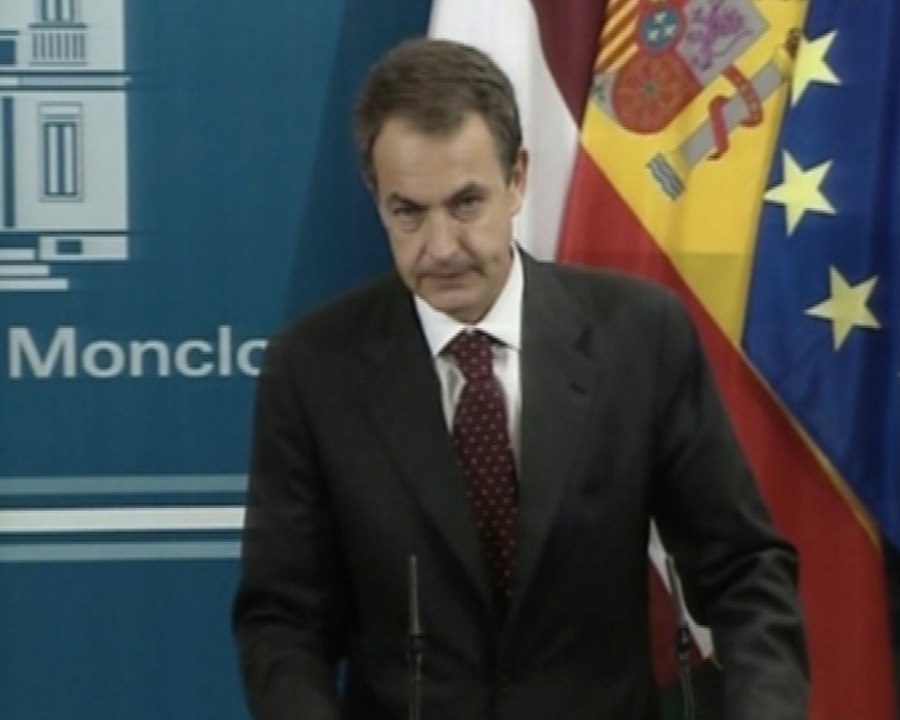 Zapatero se reúne con primer ministro letón