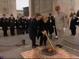 Sarkozy y Merkel celebran el final de la I Guerra Mundial