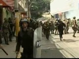 Tensión y enfrentamientos en las calles de Honduras