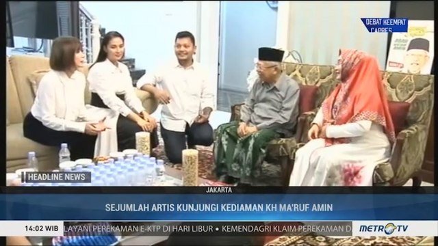 Sejumlah Artis Silaturahmi dengan Ma'ruf Amin