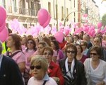 Marcha contra el cáncer de mama en Madrid