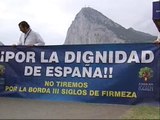 Protestas en el Peñón por la visita de Moratinos