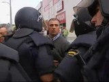 Duros enfrentamientos entre ganaderos y la policía en Santiago