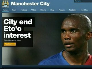El Manchester City se retira de la puja por Etoo