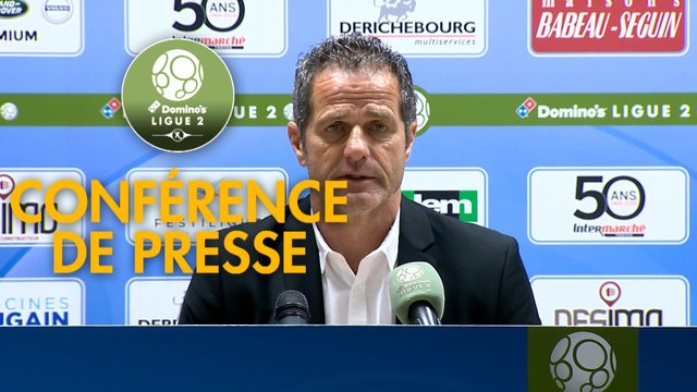 Conférence de presse ESTAC Troyes - Grenoble Foot 38 (2-1) : Rui ALMEIDA (ESTAC) - Philippe HINSCHBERGER (GF38) - 2018/2019