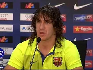 Puyol: "Cuando levanto la copa lo hace todo el equipo"