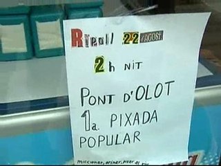 &#039;Meada popular&#039; en Girona en apoyo a dos jóvenes multados por orinar en la calle